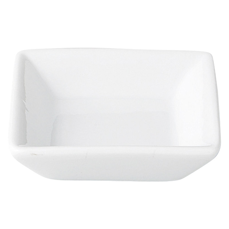 山万 59503-470 アペクス白 角型小皿 1個（ご注文単位1個）【直送品】