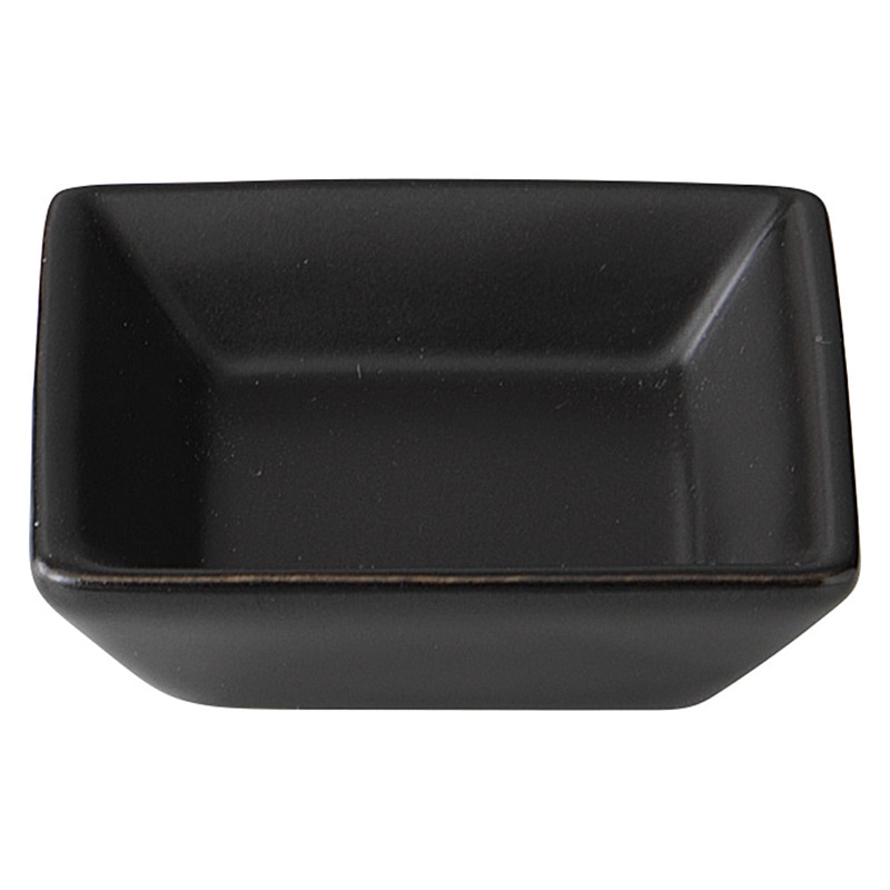 山万 59504-470 アペクス黒 角型小皿 1個（ご注文単位1個）【直送品】