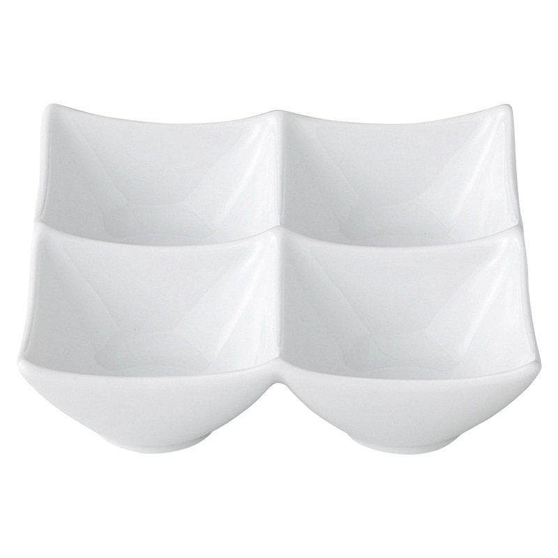 山万 59914-470 アぺクスミニ角鉢4P/WH 1個（ご注文単位1個）【直送品】