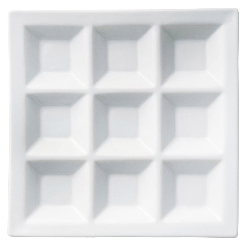 山万 59923-130 白磁9品皿(701034) 1個（ご注文単位1個）【直送品】