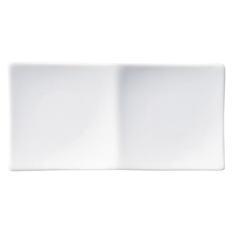 山万 60016-470 アペクス角皿2P /WH 1個（ご注文単位1個）【直送品】