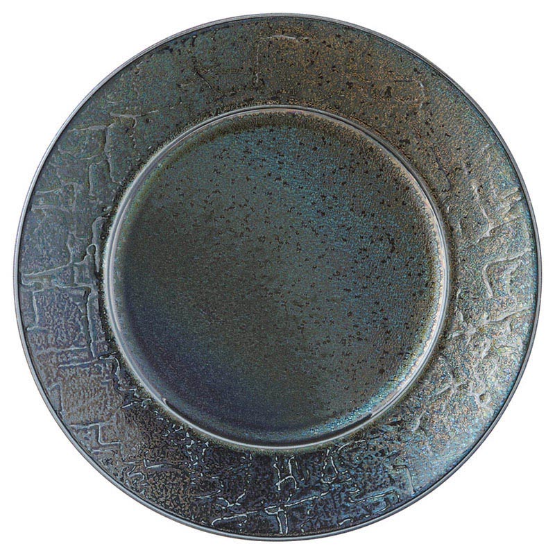 山万 57510-130 バロック 黒彩24cmプレート 1個（ご注文単位1個）【直送品】