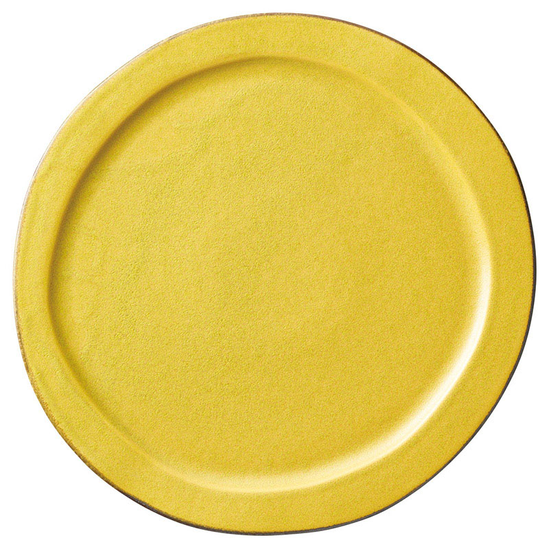 山万 56110-460 ベジ 丸々大皿(マスタード) 1個（ご注文単位1個）【直送品】