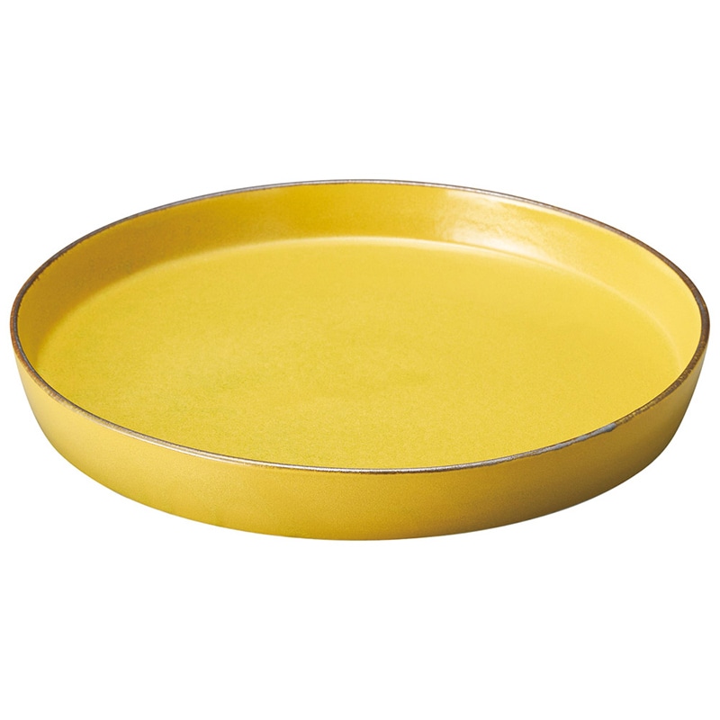 山万 56114-460 ベジ 切立大皿(マスタード) 1個(ご注文単位1個)【直送品】