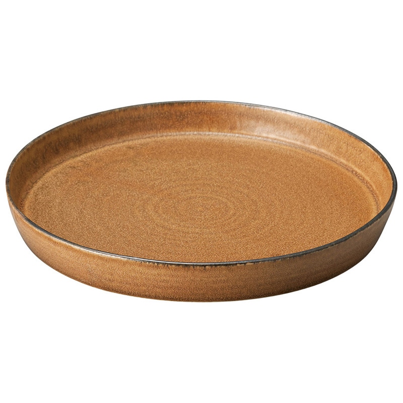 山万 56115-460 ベジ 切立大皿(カラメル) 1個(ご注文単位1個)【直送品】