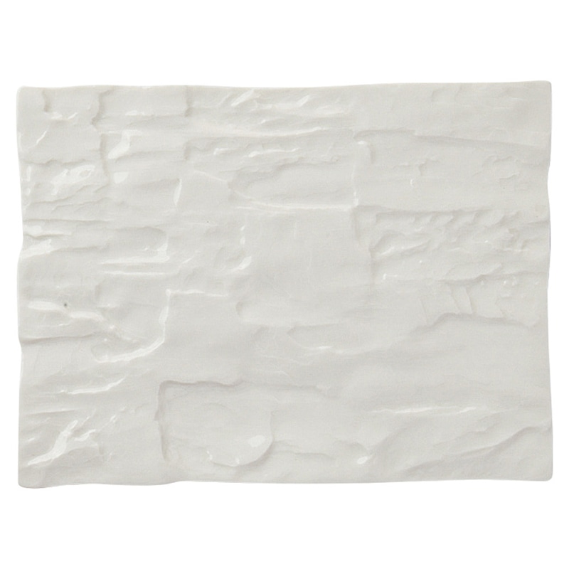 山万 60819-480 NBアラカルト 炭型長角皿 大 1個(ご注文単位1個)【直送品】