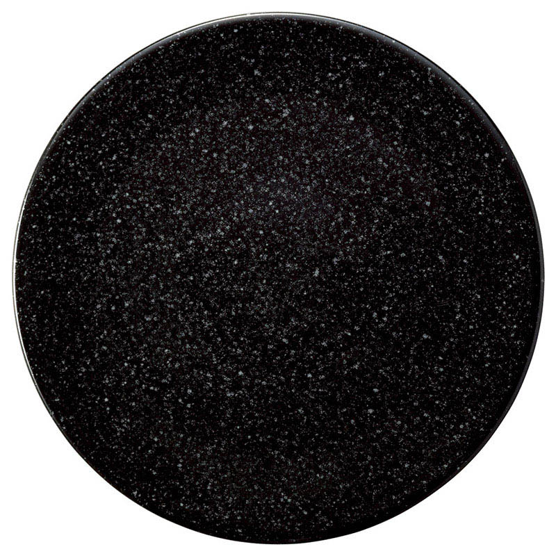山万 61303-180 ブラックディッシュ 19cm丸 1個（ご注文単位1個）【直送品】