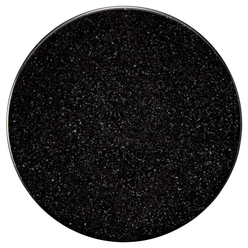 山万 61304-180 ブラックディッシュ 17cm丸 1個（ご注文単位1個）【直送品】