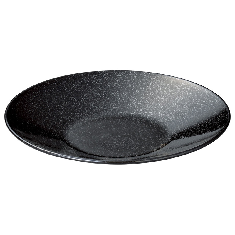 山万 61311-180 ブラックディッシュ 27cm深 1個(ご注文単位1個)【直送品】