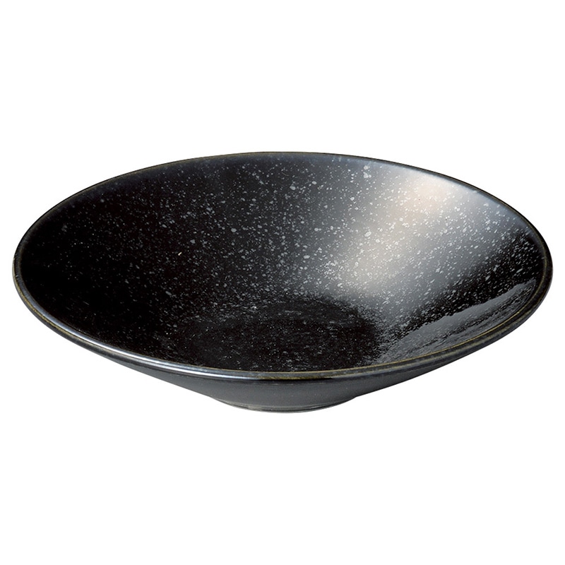 山万 61315-180 ブラックディッシュ 15cm深 1個(ご注文単位1個)【直送品】