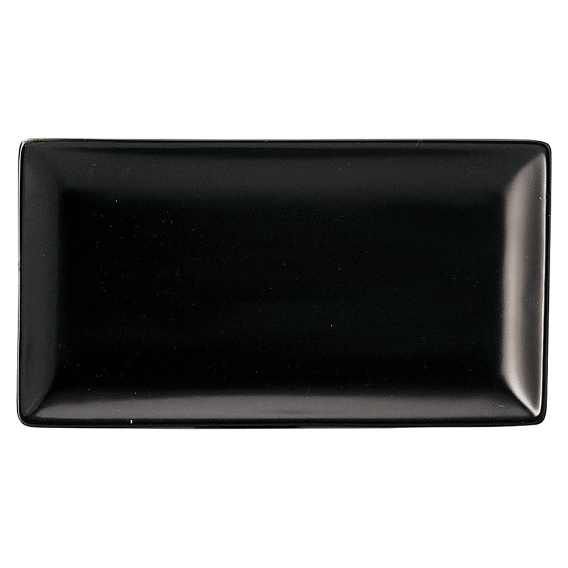 山万 63804-470 ブランシェ 黒 20長角皿 ス 1個（ご注文単位1個）【直送品】