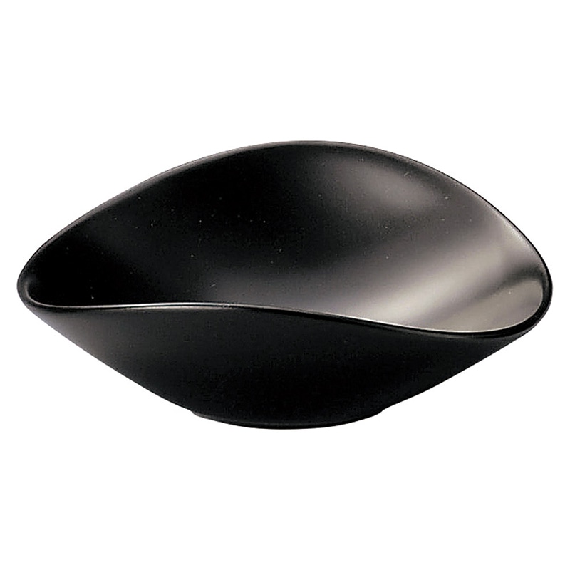山万 63815-470 ブランシェ 黒楕円鉢SS 1個（ご注文単位1個）【直送品】