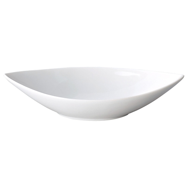 山万 63867-470 ブランシェ(2) 白 舟型深鉢 1個（ご注文単位1個）【直送品】