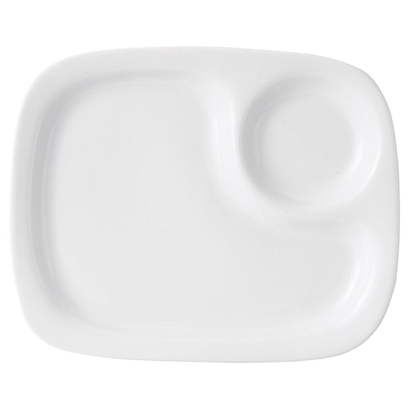 山万 59815-270 ルナWH 四角モーニングプレー 1個（ご注文単位1個）【直送品】