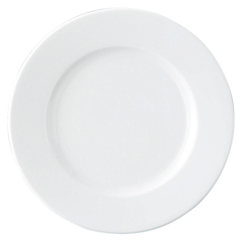 山万 61802-480 GIGA 白磁強化業務用 7吋 1個（ご注文単位1個）【直送品】