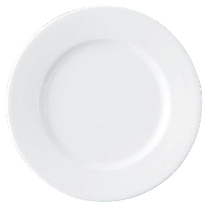 山万 61803-480 GIGA 白磁強化業務用 8吋 1個（ご注文単位1個）【直送品】