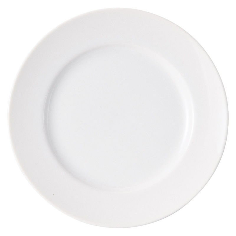 山万 62809-180 スインホワイト 6.5吋リム皿 1個（ご注文単位1個）【直送品】