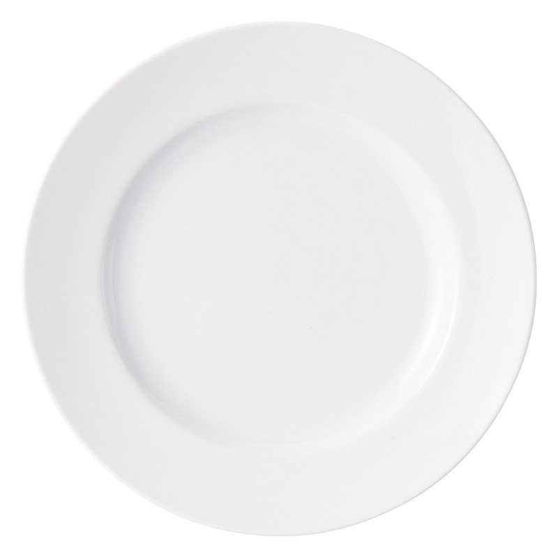 山万 62811-180 スインホワイト 8吋リム皿 1個（ご注文単位1個）【直送品】