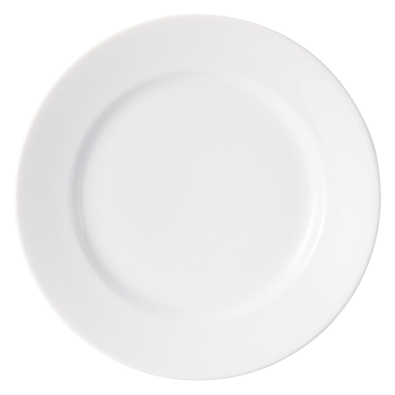 山万 62812-180 スインホワイト 9吋リム皿 1個（ご注文単位1個）【直送品】