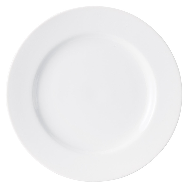 山万 62814-180 スインホワイト 11吋リム皿 1個（ご注文単位1個）【直送品】
