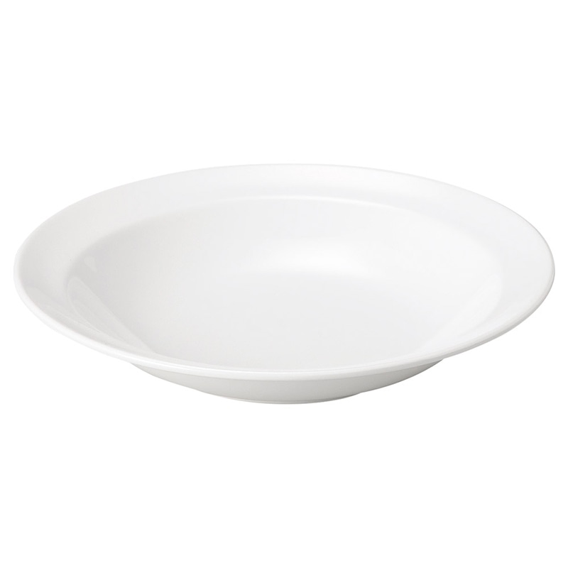 山万 62818-180 スインWH 9吋ハーフリム深皿 1個（ご注文単位1個）【直送品】