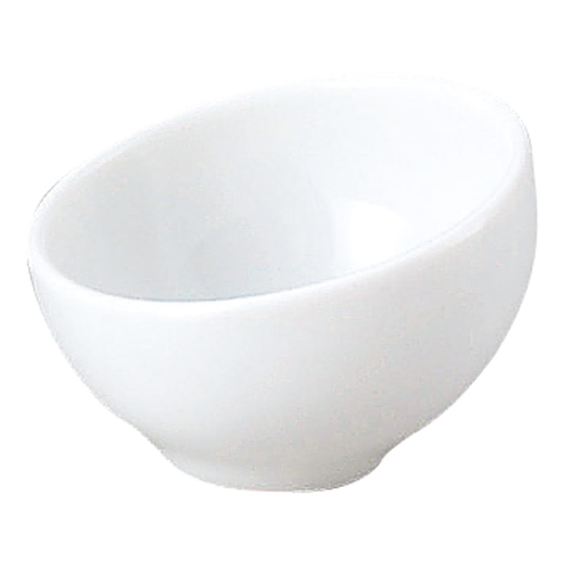 山万 64070-570 ノンスタイル 白スラント小付 1個（ご注文単位1個）【直送品】