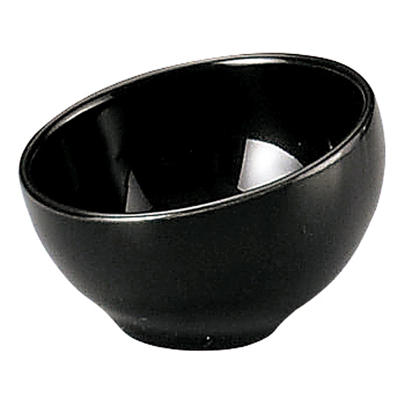 山万 64074-570 ノンスタイル 黒スラント小付 1個（ご注文単位1個）【直送品】