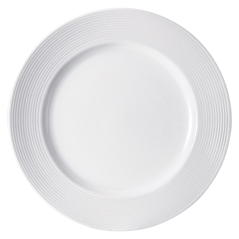 山万 64034-400 アローネ(白磁 26cmプレー 1個（ご注文単位1個）【直送品】