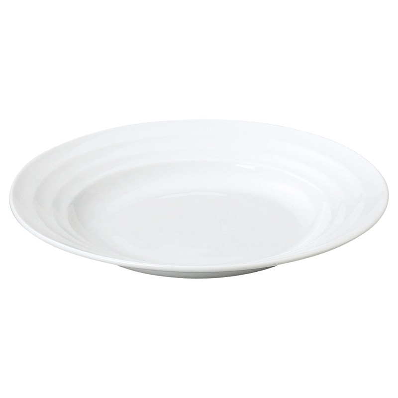 山万 63714-470 リネア WH 白11吋スープ 1個（ご注文単位1個）【直送品】