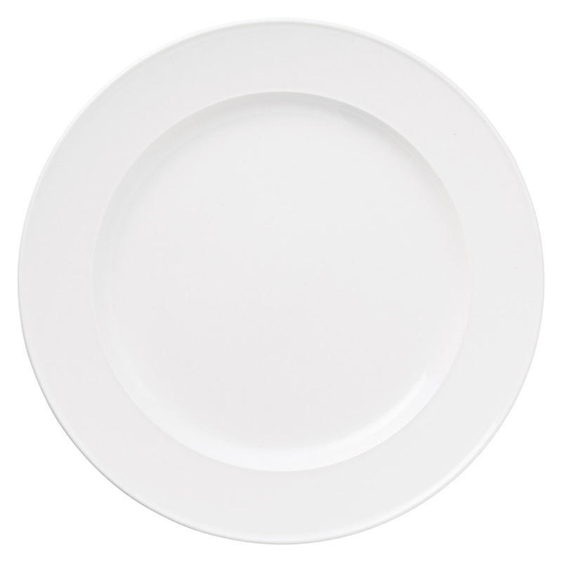 山万 62151-400 白磁強化モダンクリフ 11吋デ 1個（ご注文単位1個）【直送品】