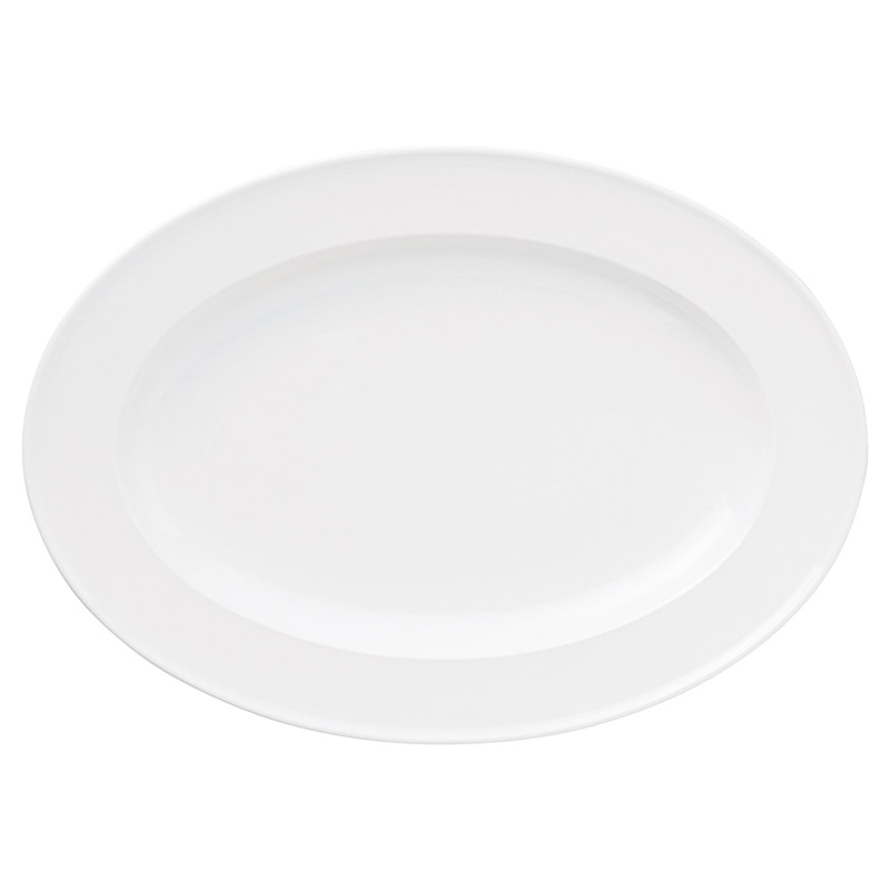 山万 62162-400 白磁強化モダンクリフ 12吋プ 1個（ご注文単位1個）【直送品】