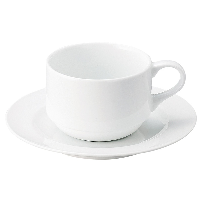 山万 62173-400 白磁強化モダンクリフ スタック 1個（ご注文単位1個）【直送品】