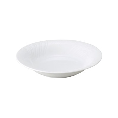 山万 63058-400 ストリームホワイト 9吋スープ 1個（ご注文単位1個）【直送品】