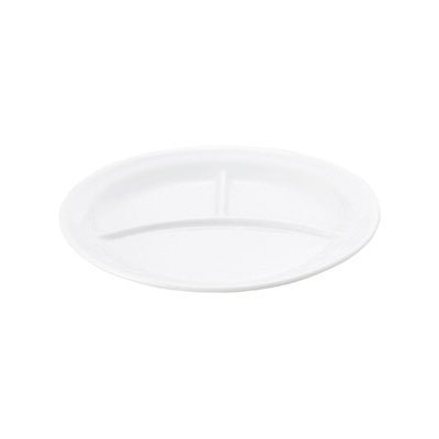 山万 62346-030 白玉渕 丸9吋ランチ皿 1個（ご注文単位1個）【直送品】