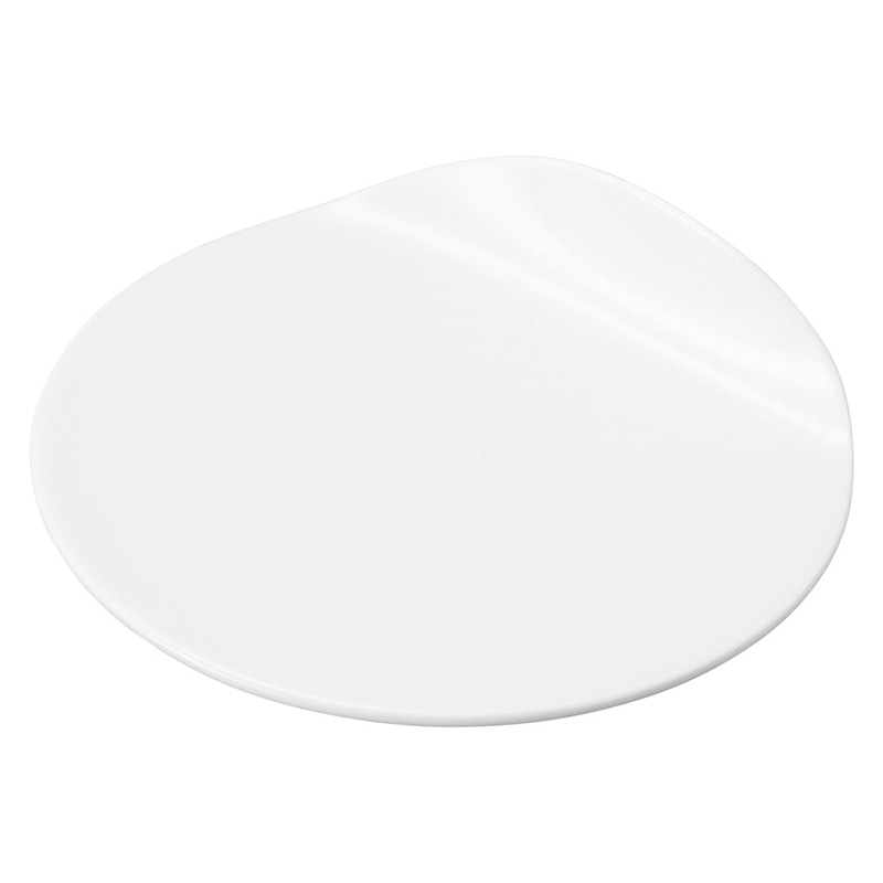 山万 57304-400 ツマミ 白磁 16.5cmプレ 1個（ご注文単位1個）【直送品】