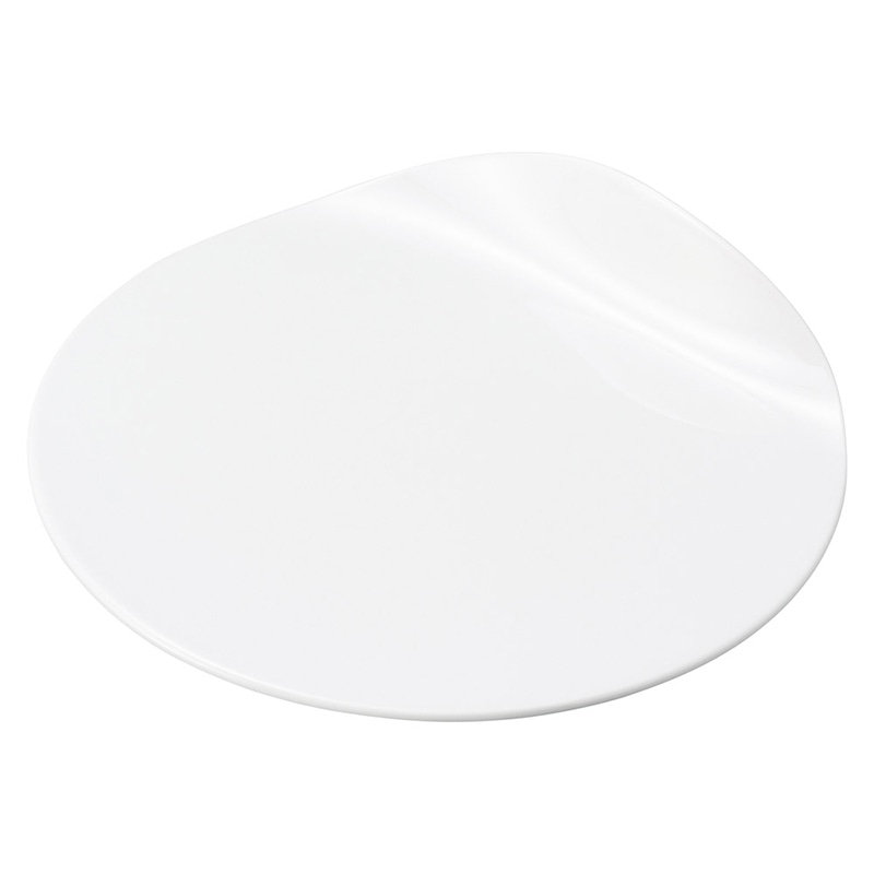 山万 57316-400 ツマミ 白磁 26.5cmプレ 1個（ご注文単位1個）【直送品】