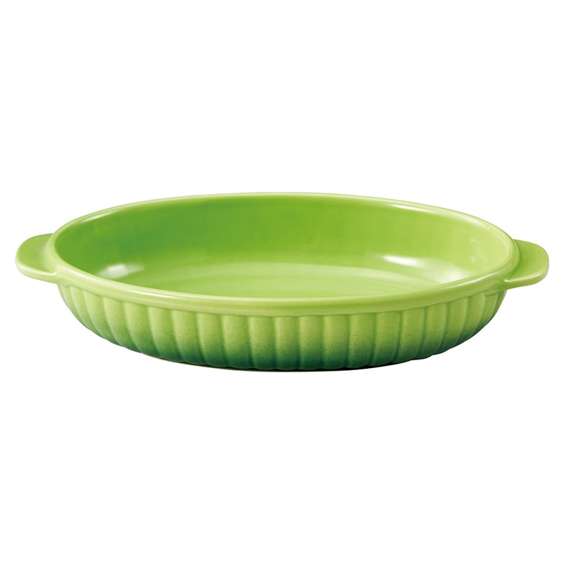 山万 64262-130 コローレ グリーン舟形グラタン 1個（ご注文単位1個）【直送品】