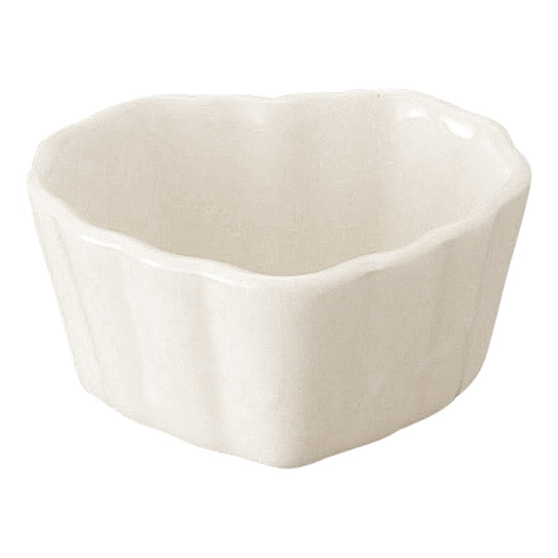 山万 64303-650 乳白 ハート型プリン 1個（ご注文単位1個）【直送品】