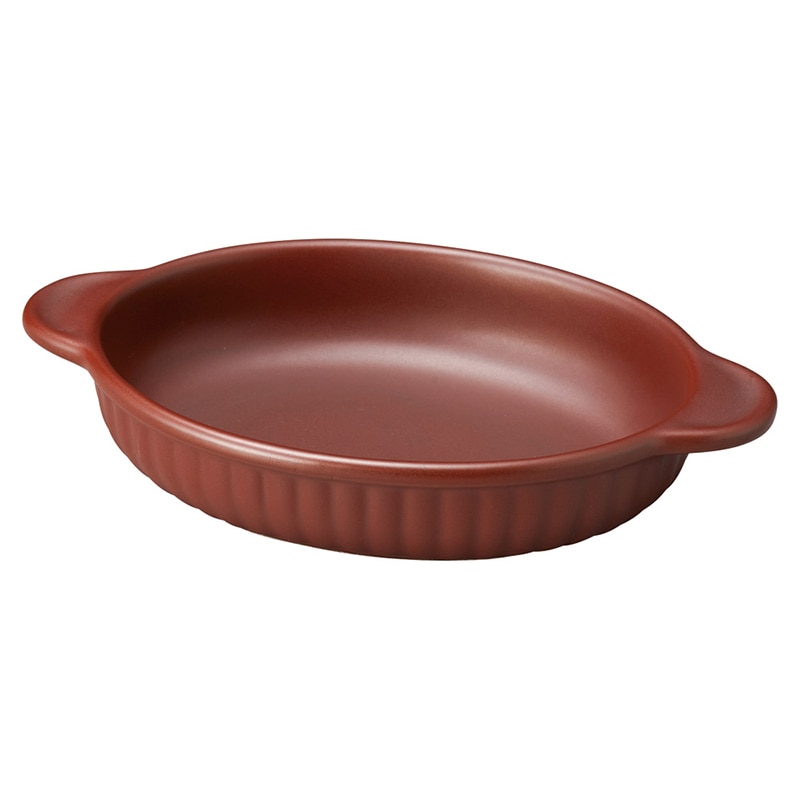 山万 64632-130 鉄赤舟形グラタン 1個（ご注文単位1個）【直送品】