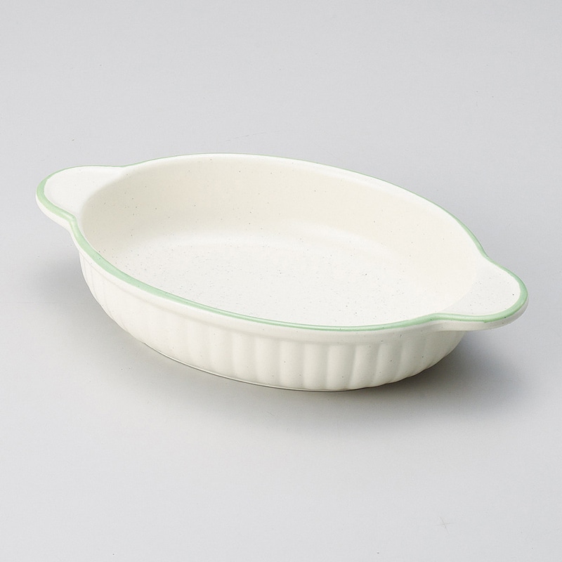 山万 64910-650 グリーンライン小判グラタン 萬 1個（ご注文単位1個）【直送品】