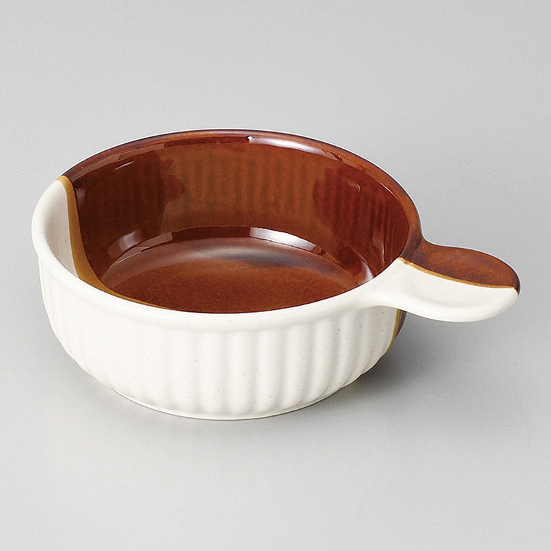 山万 64917-650 掛分片手グラタン(萬古焼) 1個（ご注文単位1個）【直送品】