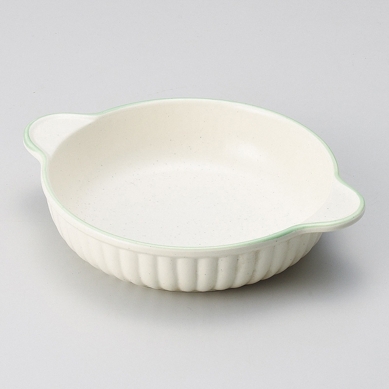 山万 64921-650 グリーンライン丸グラタン 萬古 1個（ご注文単位1個）【直送品】