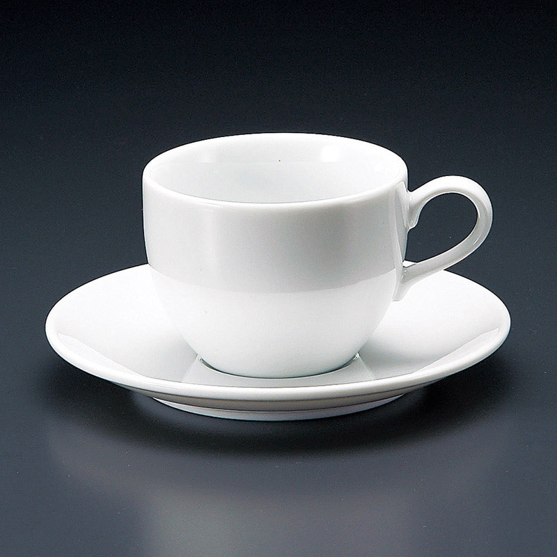 山万 65218-400 白磁セリカアメリカン碗皿 1個(ご注文単位1個)【直送品】