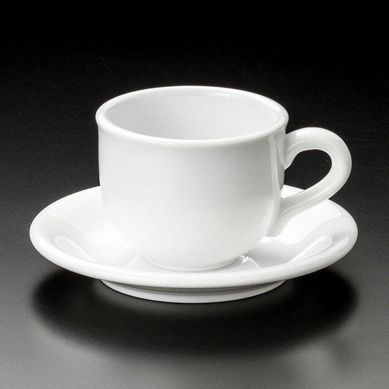 山万 65254-400 白磁NVアメリカン碗皿 1個（ご注文単位1個）【直送品】