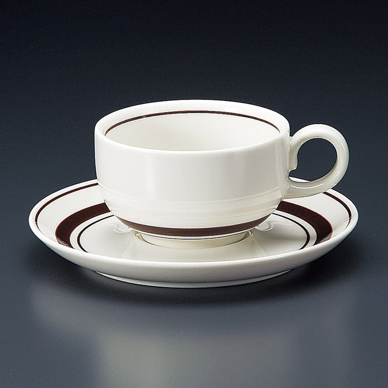 山万 65527-400 ストン茶線紅茶碗皿 1個（ご注文単位1個）【直送品】