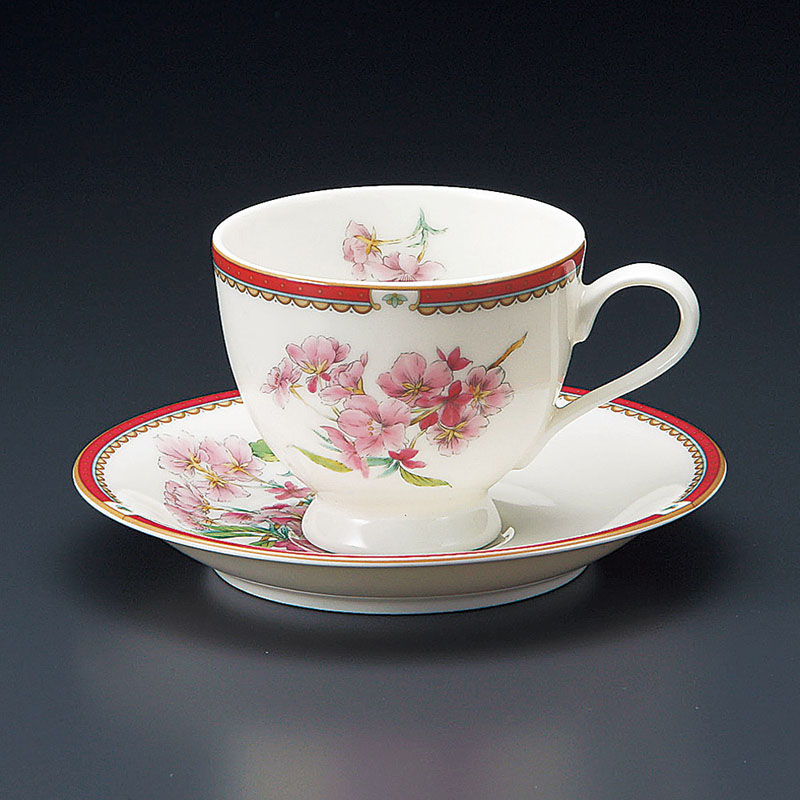 山万 65803-440 NBサクラコーヒー碗皿 1個(ご注文単位1個)【直送品】