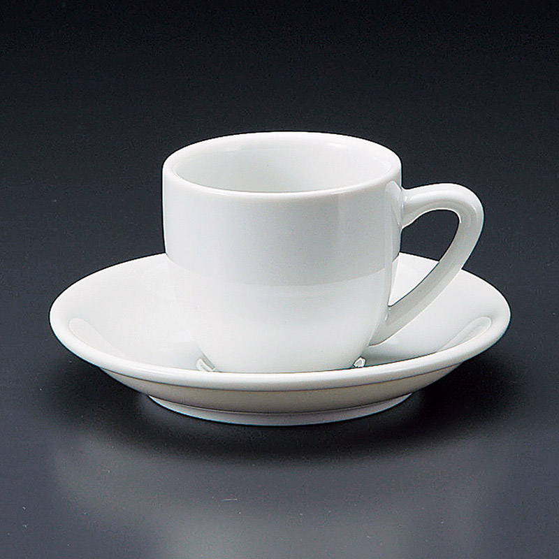 山万 65390-400 白ナツメデミタス碗皿 1個（ご注文単位1個）【直送品】