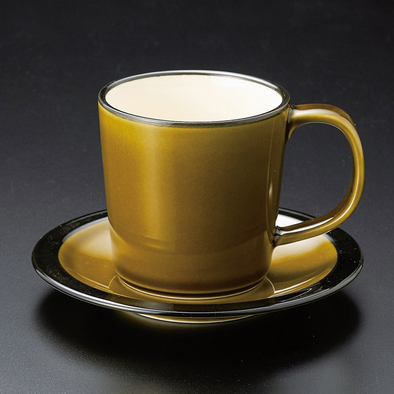 山万 67406-270 BlackRust オリーブパ ※ソーサー単品のみ 1個（ご注文単位1個）【直送品】