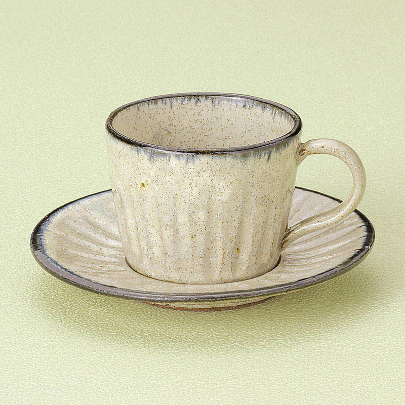 山万 66069-100 釉流し切立コーヒー碗皿 1個（ご注文単位1個）【直送品】