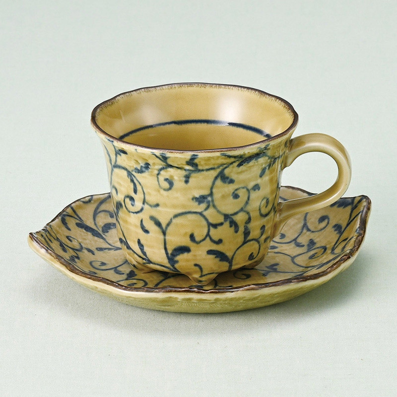 山万 65746-400 葉ふねつる草コーヒー碗皿 1個（ご注文単位1個）【直送品】